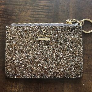 Kate spade glitter card holder/ change purse